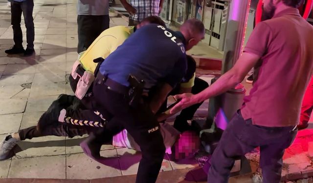 Aksaray'da alkollü sürücü kazaya karıştı: Polislere direnip sövdü