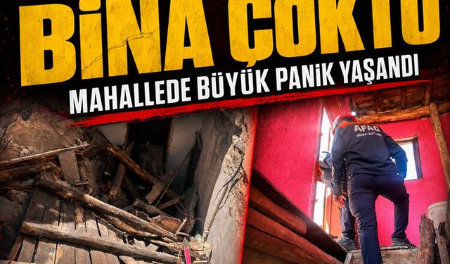 Kahramanmaraş’ta bina çöktü: Mahallede büyük panik yaşandı