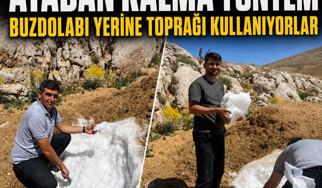 Kahramanmaraş’ta sıcaklara karşı 'Atadan Kalma' yöntem: Buzdolabı yerine toprağı kullanıyorlar