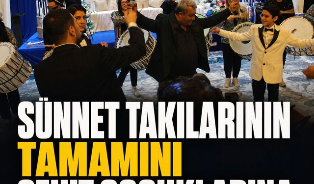 Sünnet takılarının tamamını şehit çocuklarına bağışladılar