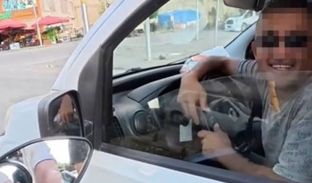 Erzurum’da yol tartışması kamerayı görünce tatlıya bağlandı