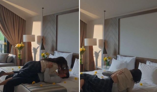 Bunu da gördük! Gerdek sahnesinde romantizim kazayla bitti