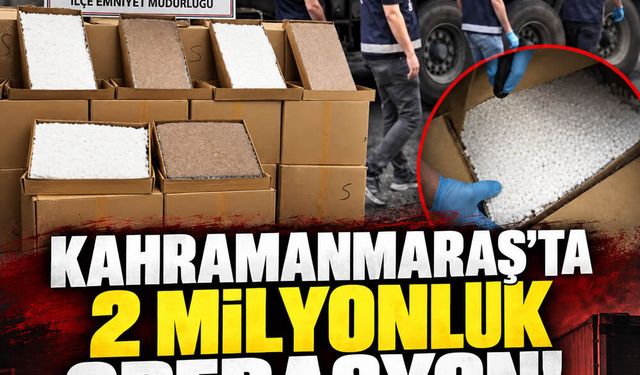 Kahramanmaraş’ta 2 milyon kaçak makaron ele geçirildi