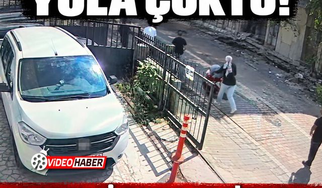 Yıkılan bina yola çöktü, bebekli anne faciadan saniyelerle kurtuldu!
