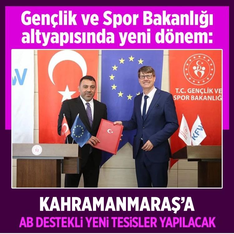 Kahramanmaraş'a AB destekli yeni spor tesisleri geliyor!
