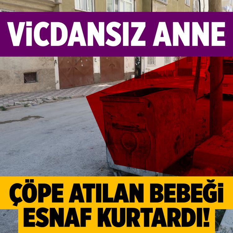 Çöpe atılan bebeği esnaf kurtardı