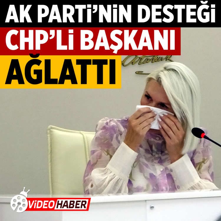 AK Parti'nin desteği CHP'li başkanı ağlattı