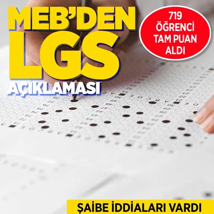 LGS'de 719 Tam Puan: Bakanlıktan Şaibe İddialarına Yanıt ve Yasal Hamle!