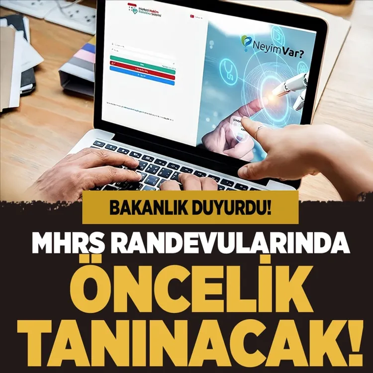 Bakanlık duyurdu! MHRS randevularında öncelik tanınacak