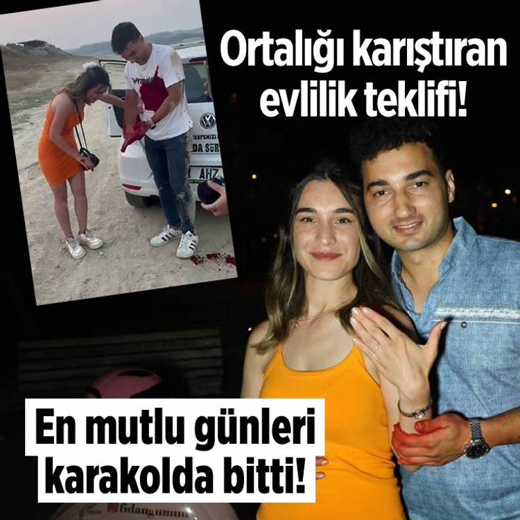 Ortalığı karıştıran evlilik teklifi: En mutlu günleri karakolda bitti