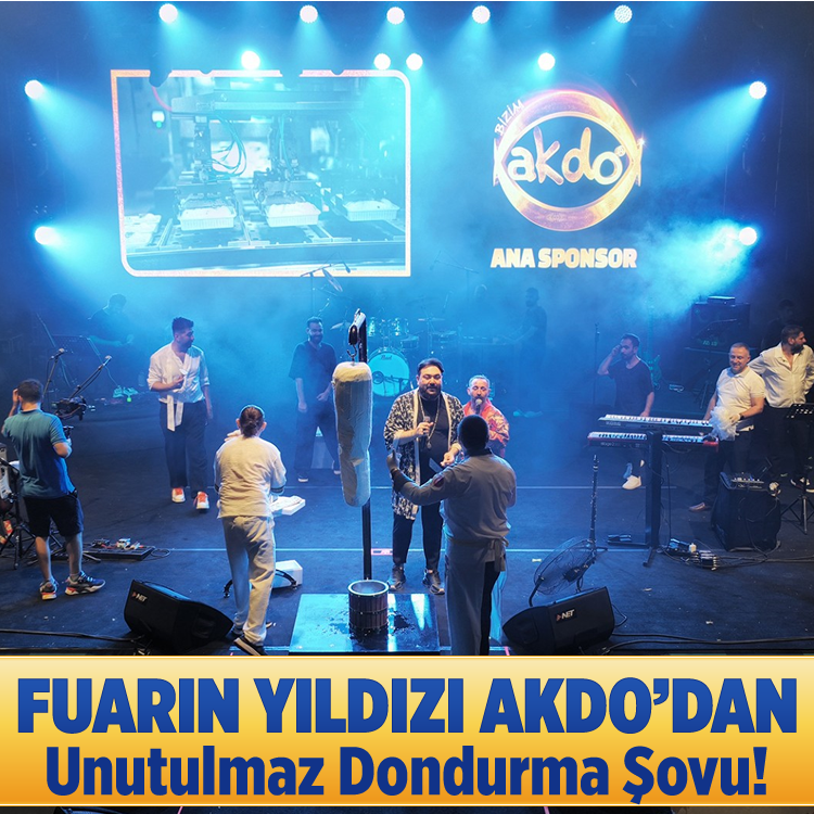 Fuarın yıldızı AKDO’dan unutulmaz dondurma şovu!