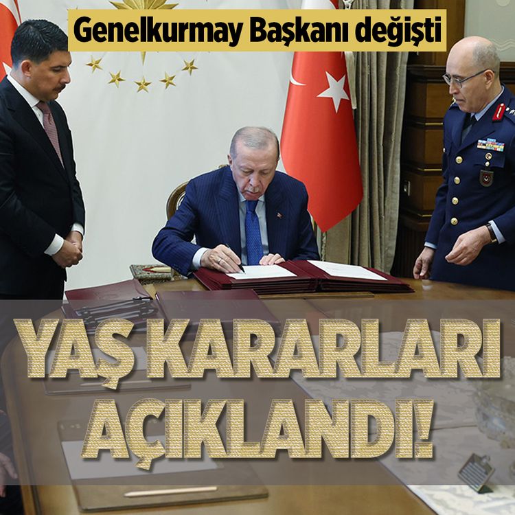 Cumhurbaşkanı Erdoğan YAŞ kararlarını imzaladı