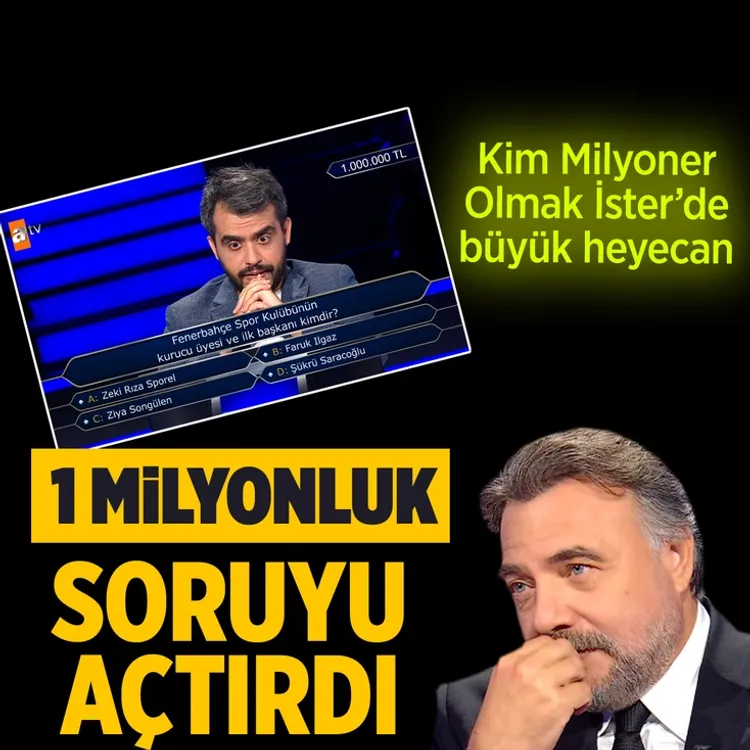 1 milyonluk soruyu açtırdı riske girmeyip 500 bin lirayla ayrıldı