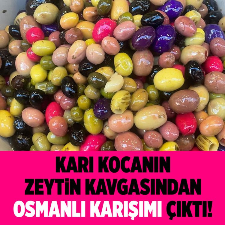 Karı kocanın zeytin kavgasından "Osmanlı karışımı" çıktı