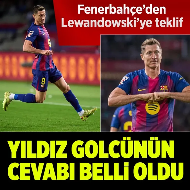 Lewandowski'den Fenerbahçe'ye transfer yanıtı