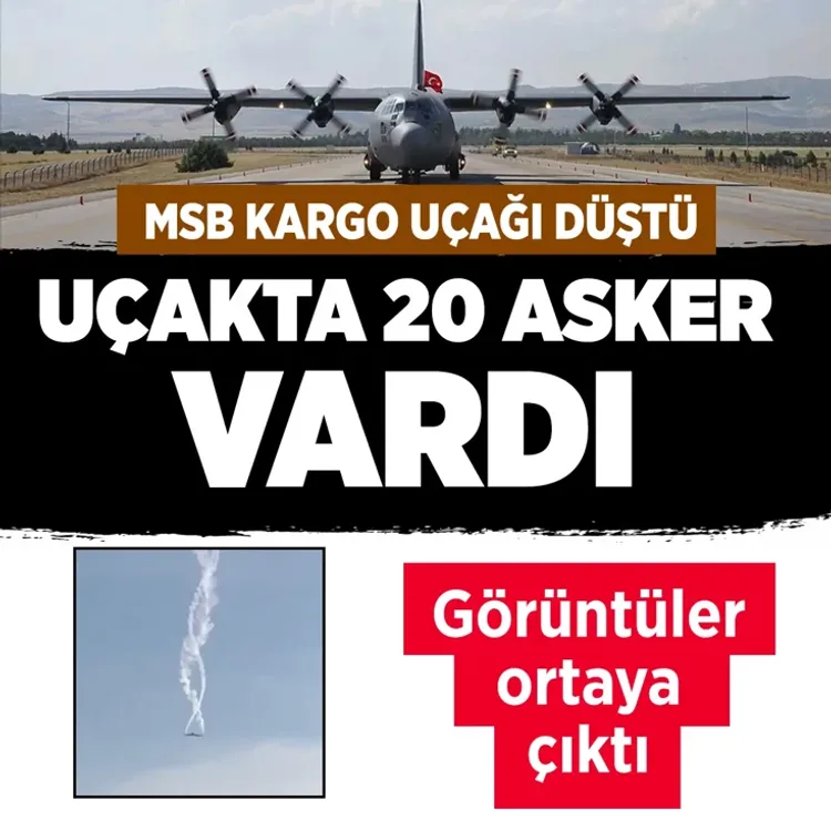 MSB'ye ait C130 tipi kargo uçağı Gürcistan üzerindeyken düştü!