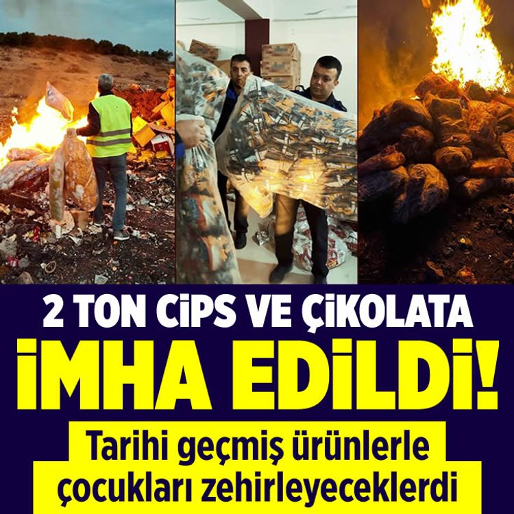 Çocuklar hedefteydi: Hatay’da tarihi geçmiş 2 ton abur cubur imha edildi