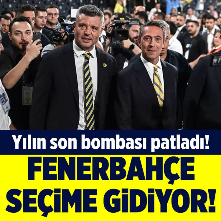 Yılın son bombası patladı! Fenerbahçe seçime gidiyor