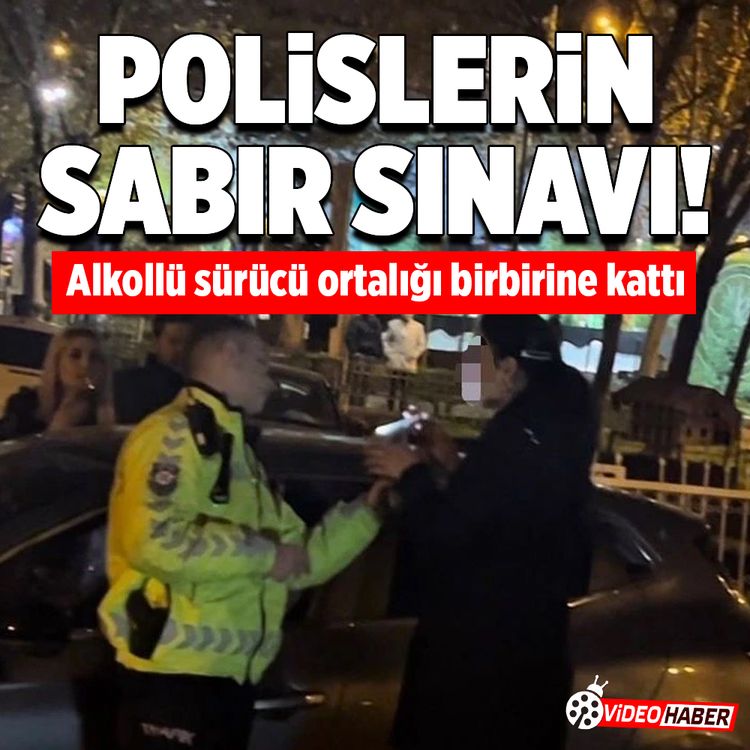 Polislerin sabır sınavı! Alkollü sürücü uygulama noktasını birbirine kattı