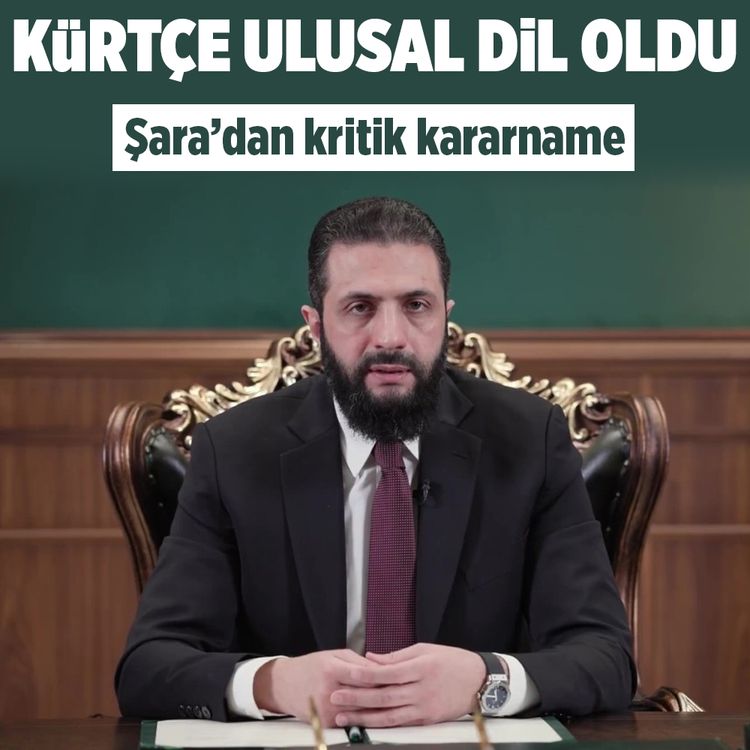 Eş-Şara, yeni kararnameyi imzaladı! Kürtlere anayasal güvence sağlandı