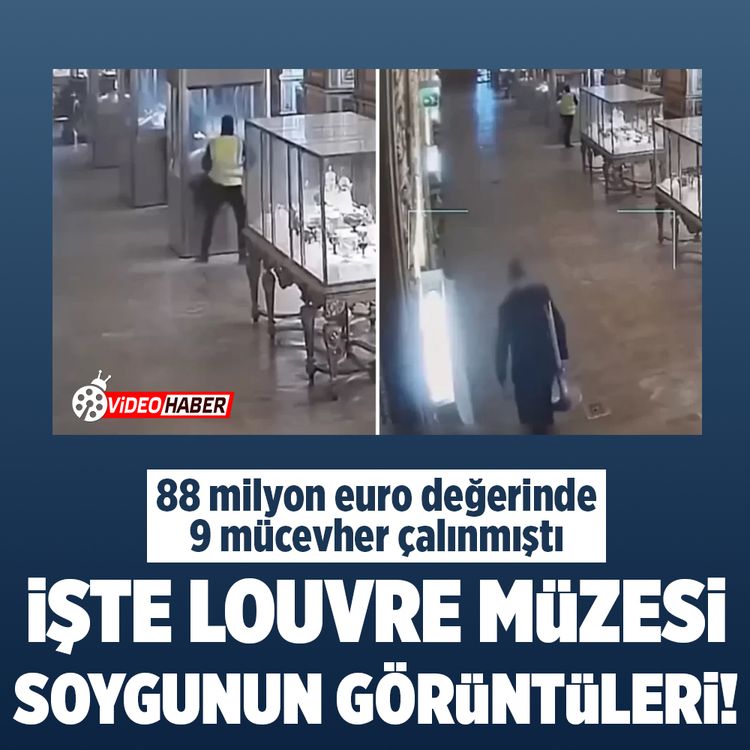 Louvre Müzesi’nde 88 milyon euroluk soygunun yeni görüntüleri ortaya çıktı