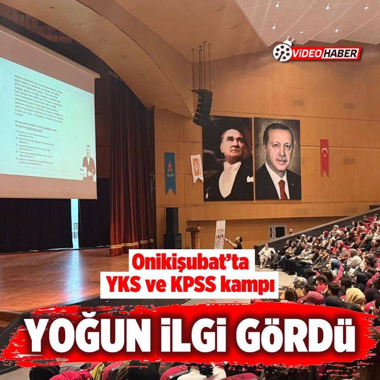 Onikişubat’ta YKS ve KPSS kampı yoğun ilgi gördü