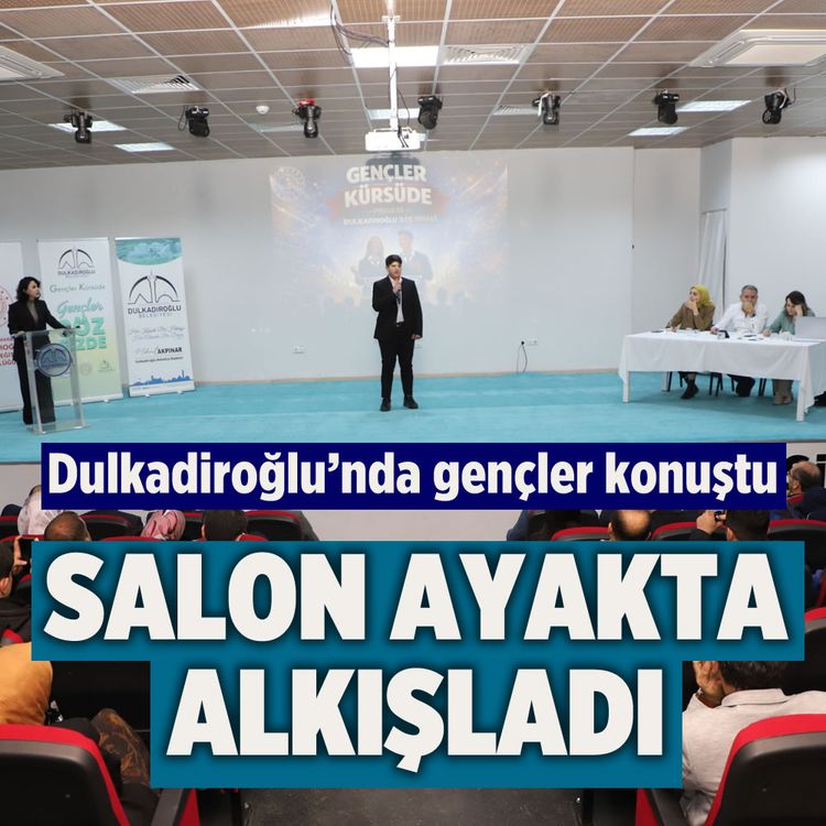 Dulkadiroğlu’nda gençler konuştu, Salon ayakta alkışladı