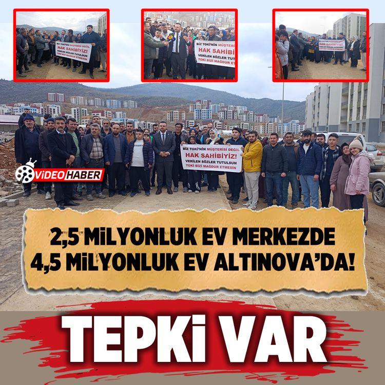 2,5 Milyonluk ev merkezde, 4,5 Milyonluk ev Altınova’da! Tepki var