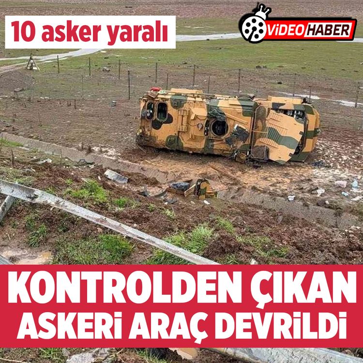 TAG Otoyolu’nda kontrolden çıkan askeri araç devrildi! 10 asker yaralandı