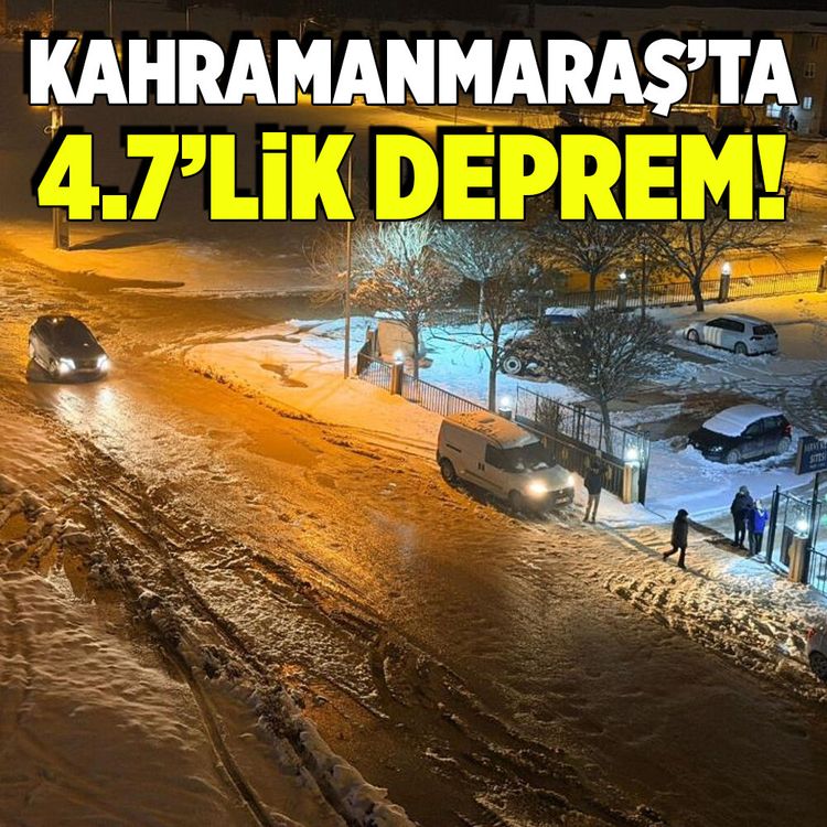 Kahramanmaraş’ta 4.7 büyüklüğünde deprem!