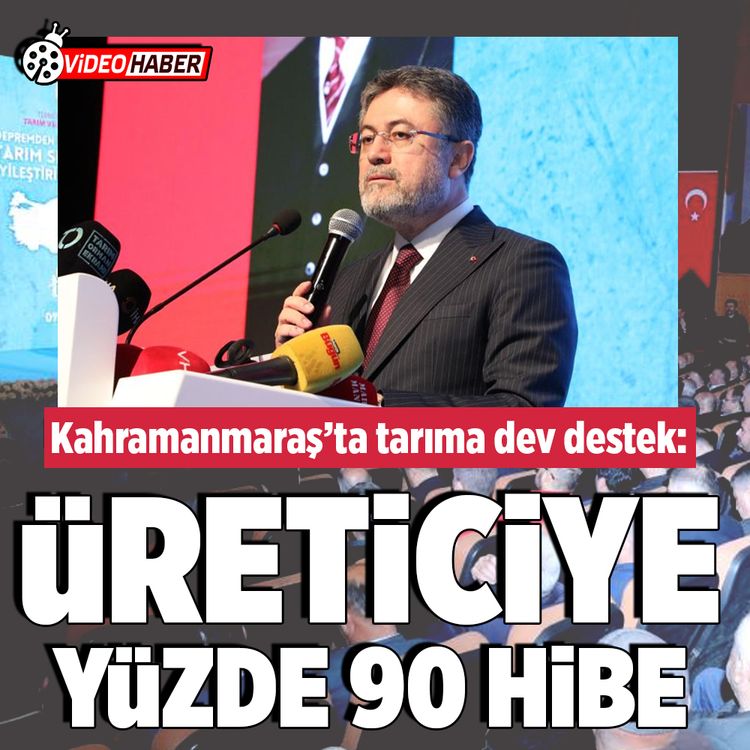 Kahramanmaraş’ta tarıma dev destek! Üreticiye yüzde 90 hibe