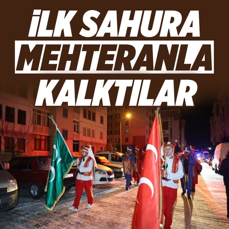 Nevşehir’de ilk sahura mehteranla kalktılar