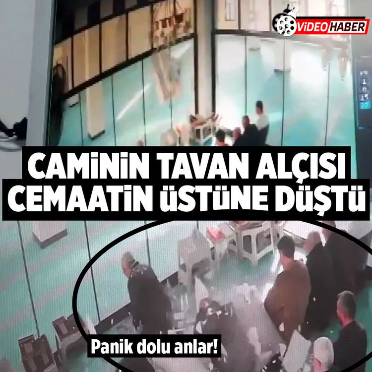 Şanlıurfa’da caminin tavan alçısı cemaatin üstüne düştü