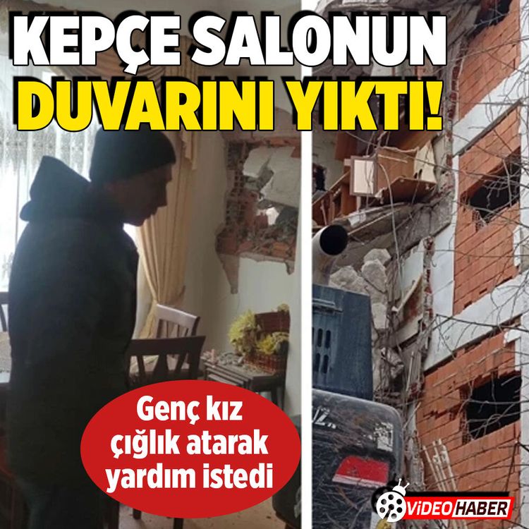İstanbul'da kepçe solunun duvarına girdi! genç kız çığlık atarak yardım istedi