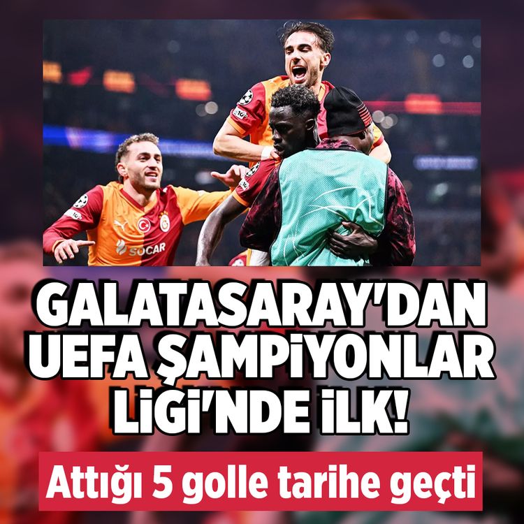 Galatasaray’dan, UEFA Şampiyonlar Ligi’nde bir ilki başardı!