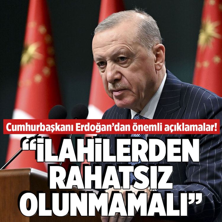 Cumhurbaşkanı Erdoğan konuştu! ''İlahilerden rahatsız olunmamalı''