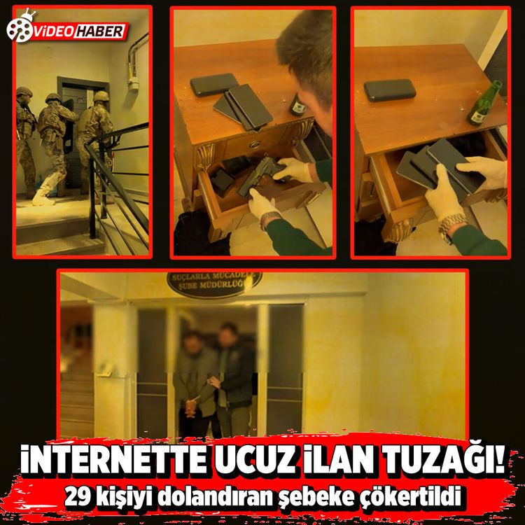 İnternette ucuz ilan tuzağı! 29 Kişiyi dolandıran şebeke çökertildi