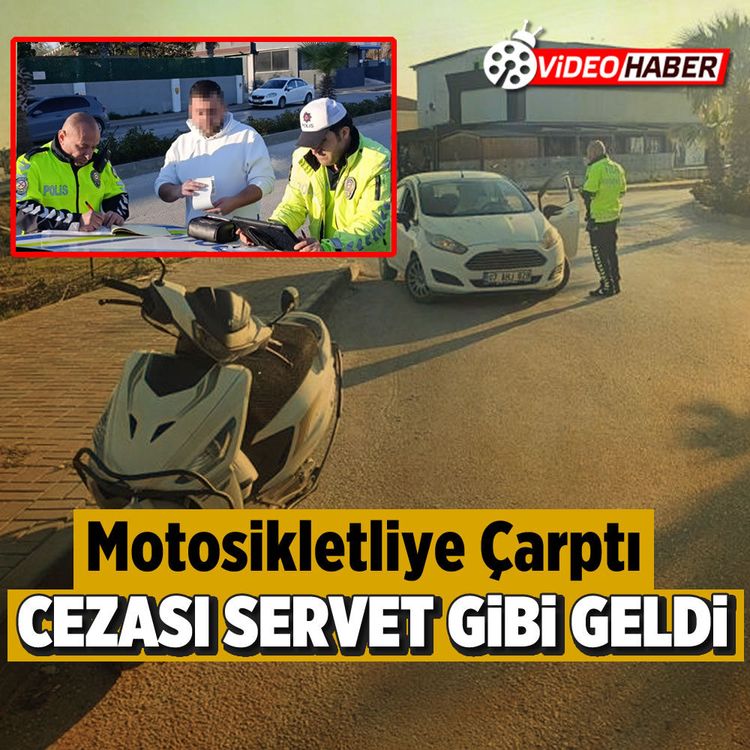 Motosikletliye çarptı, Cezası servet gibi geldi