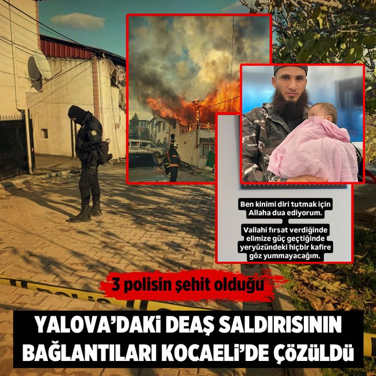 Yalova’daki DEAŞ saldırısının bağlantıları Kocaeli’de çözüldü