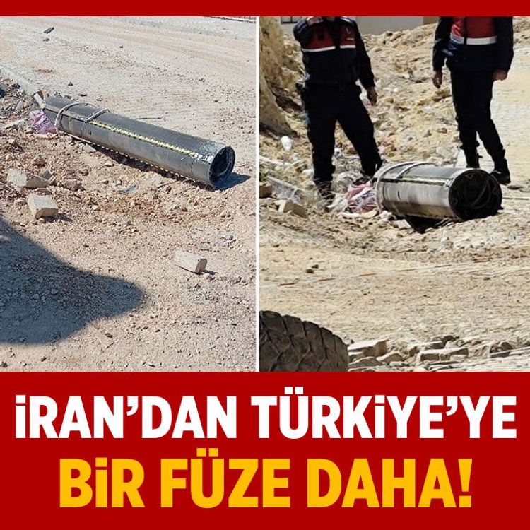 İran'dan atılan füze imha edildi, parçaları Gaziantep'te boş arazilere düştü