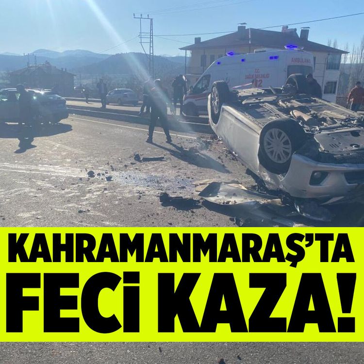 Kahramanmaraş'ta feci kaza! 2 yaralı