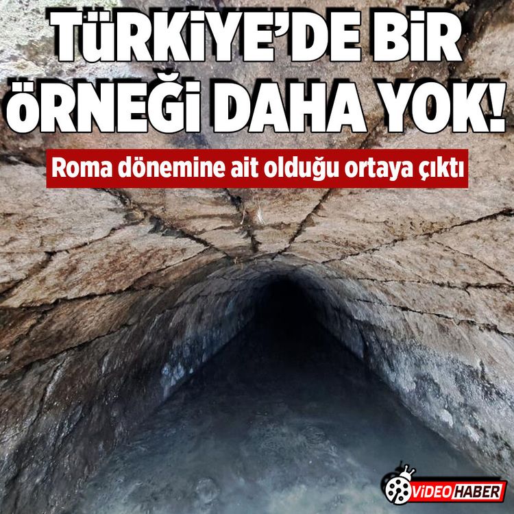 Türkiye’de başka bir örneği yok! Roma dönemine ait su kanalı ortaya çıktı