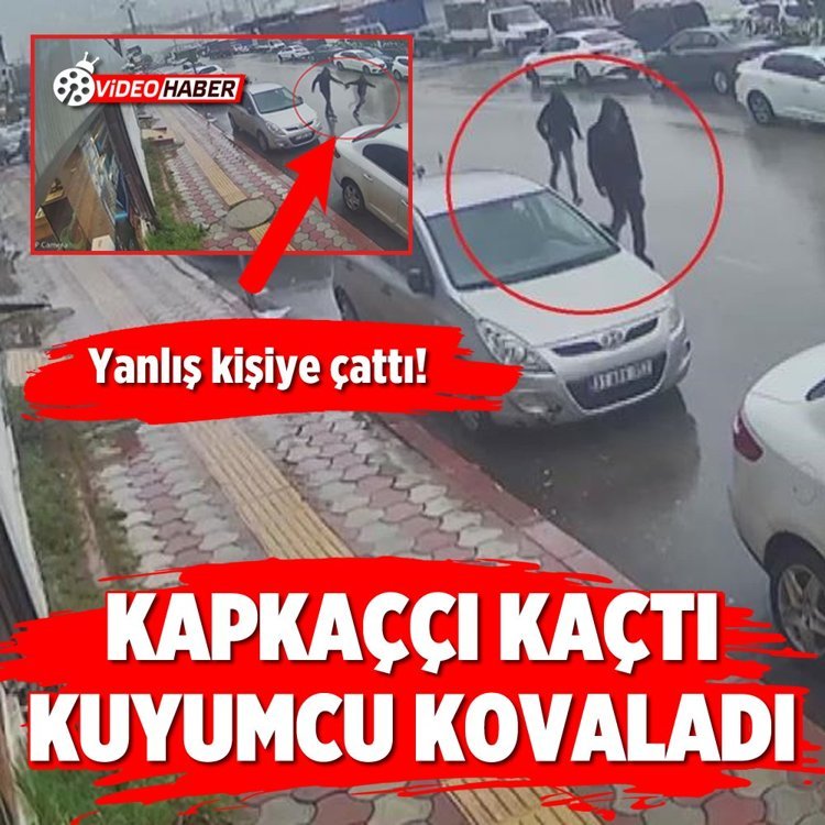 Yanlış kişiye çattı! Kapkaççı kaçtı, Kuyumcu kovaladı