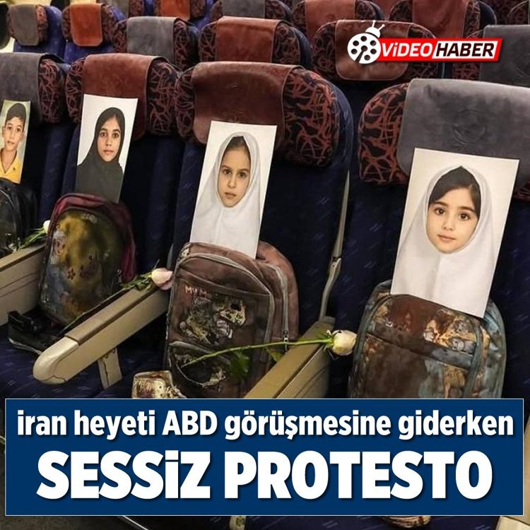 İran heyeti ABD görüşmesine giderken sessiz protesto