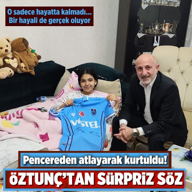 Pencereden atlayarak kurtuldu! Öztunç’tan sürpriz söz