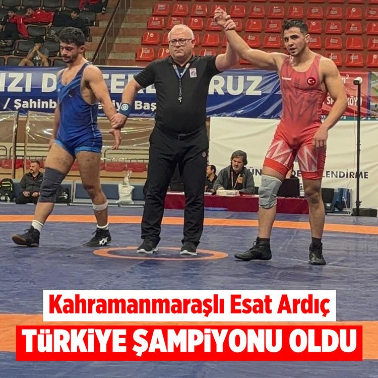 Kahramanmaraşlı Esat Ardıç Türkiye şampiyonu oldu