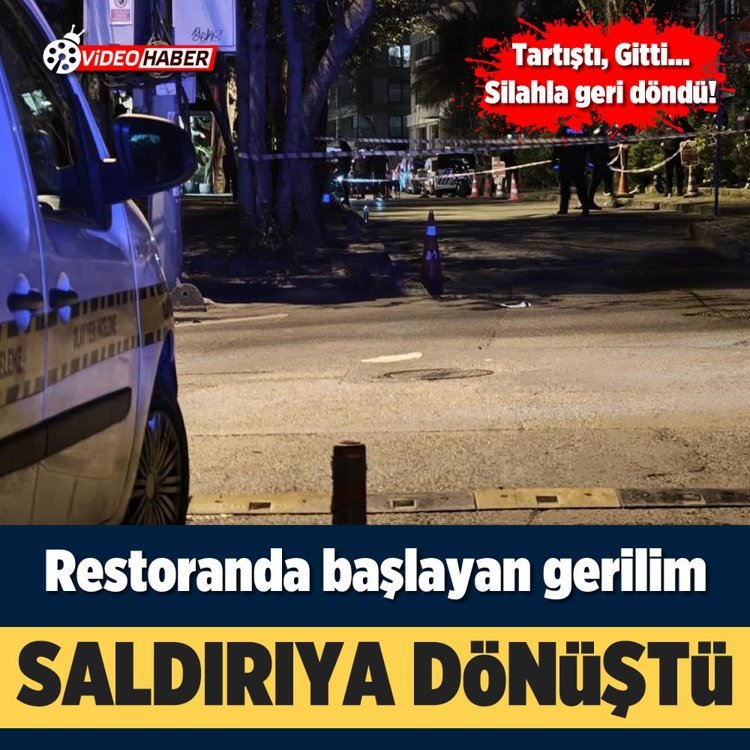 Restoranda başlayan gerilim saldırıya dönüştü