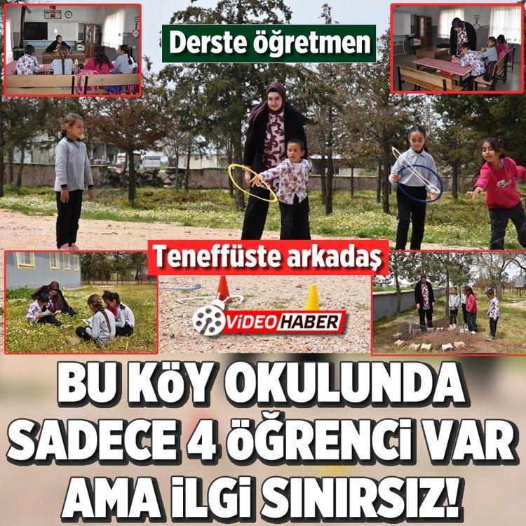 Bu köy okulunda sadece 4 öğrenci var ama ilgi sınırsız!