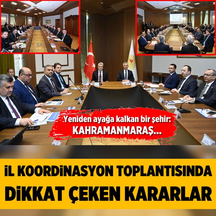 İl koordinasyon toplantısında dikkat çeken kararlar