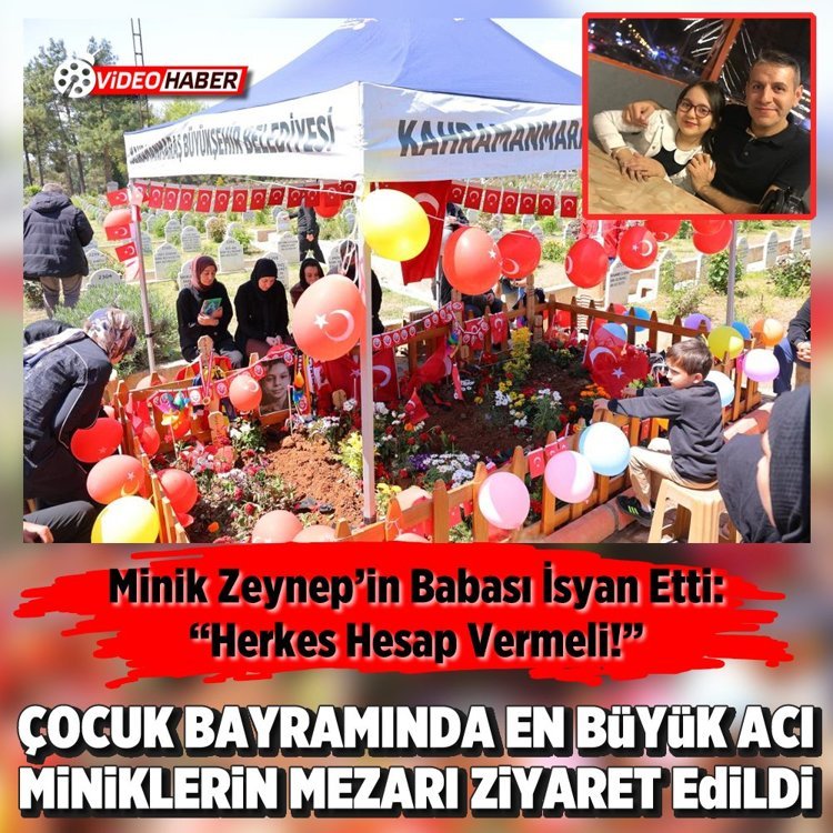 Çocuk Bayramında en büyük acı: Miniklerin mezarı ziyaret edildi